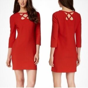 Diane‎ von Furstenberg Sheath Carmen Poppy Midi Cutout Dress Size 12